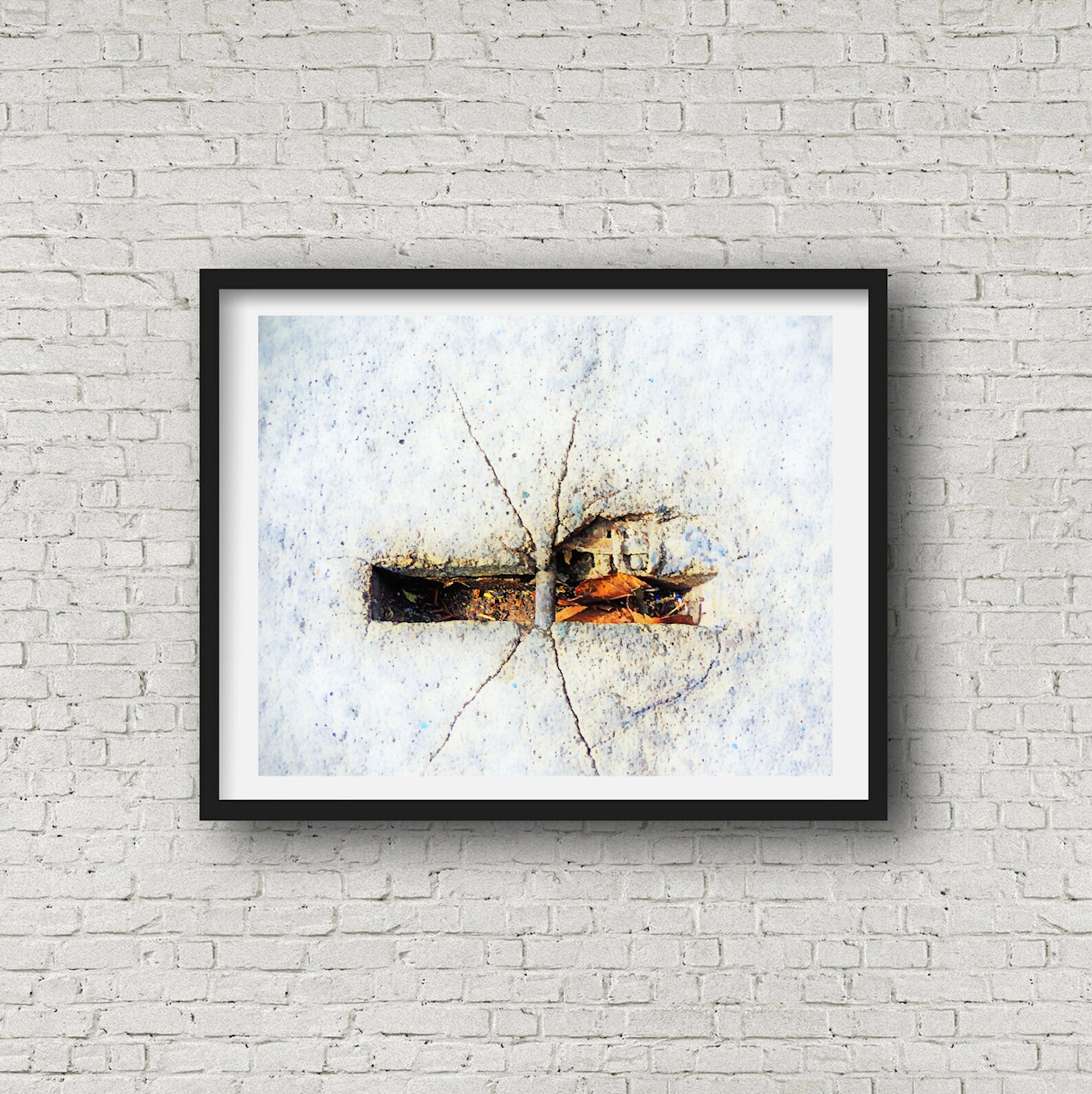 Wall Art Giclee Print Street Art Concrete Butterfly Etsy