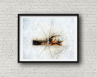 Wall Art Giclee Print Street Art Concrete Butterfly