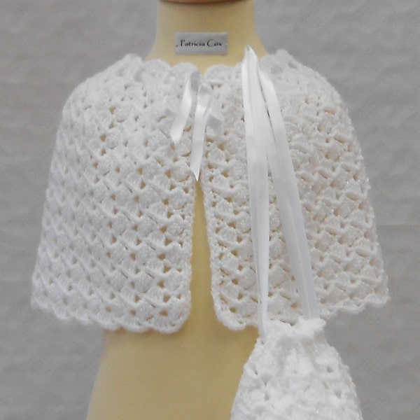 Crochet Pattern PDF Girl's Cape and Purse