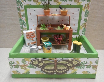 Miniature roombox - the garden potting shed