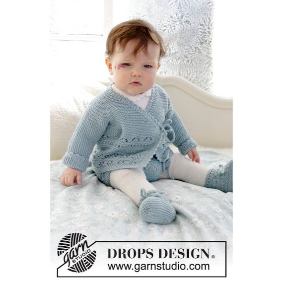 Completino neonato in lana merino cappello cardigan
