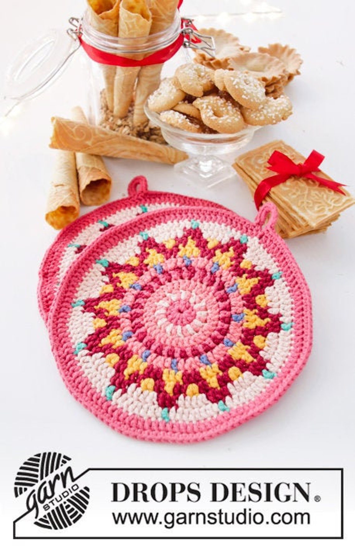 Pot Holder Set Crochet Hot Pads Oven Mitts Crochet Pot Etsy