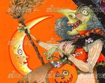 Galchutt - WITCH Rug Hooking Pattern (35&quot; x 26&quot;)