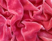 HOT Saffron Magenta- Luxurious Velvet Fabric yardage