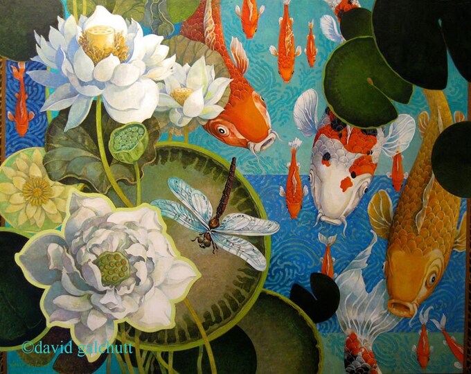 Galchutt KOI POND Rug Hooking Pattern 26 X 20 - Etsy