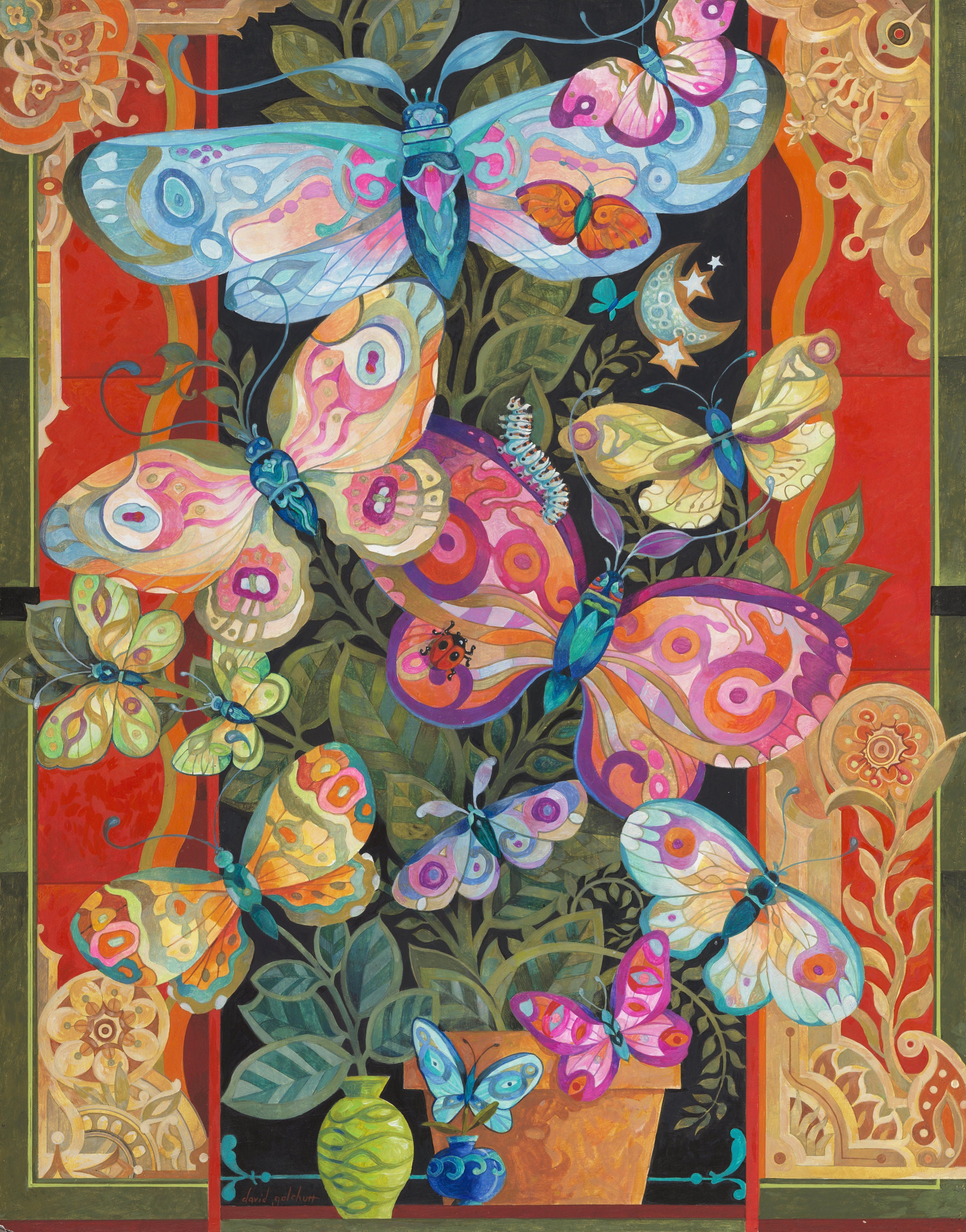 Galchutt  - Butterfly Bush (34" X 28")