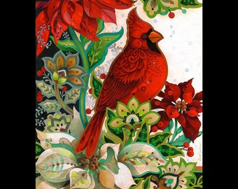 Galchutt - WINTER&#39;S ROOST Rug Hooking Pattern (25&quot; x 36&quot;)