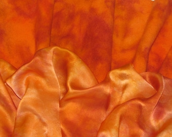 Orange DUET Hand Dyed Wool and Silk