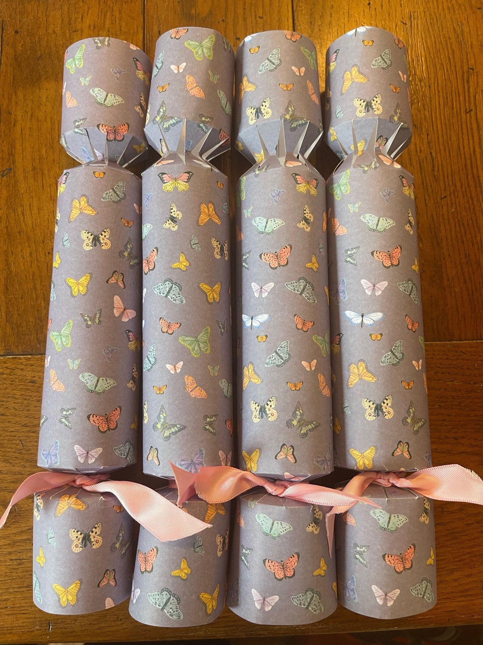 Butterfly crackers lilac background with multi color Etsy