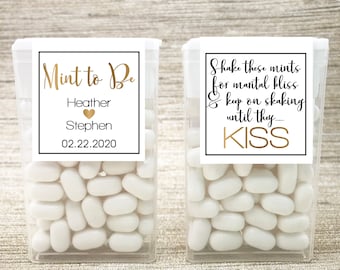 Unique Wedding Favors for Guests. Shake at the Kiss Party Favors. Mint to Be Wedding Favors. Set of 12 Labels. Tic Tacs Not Included