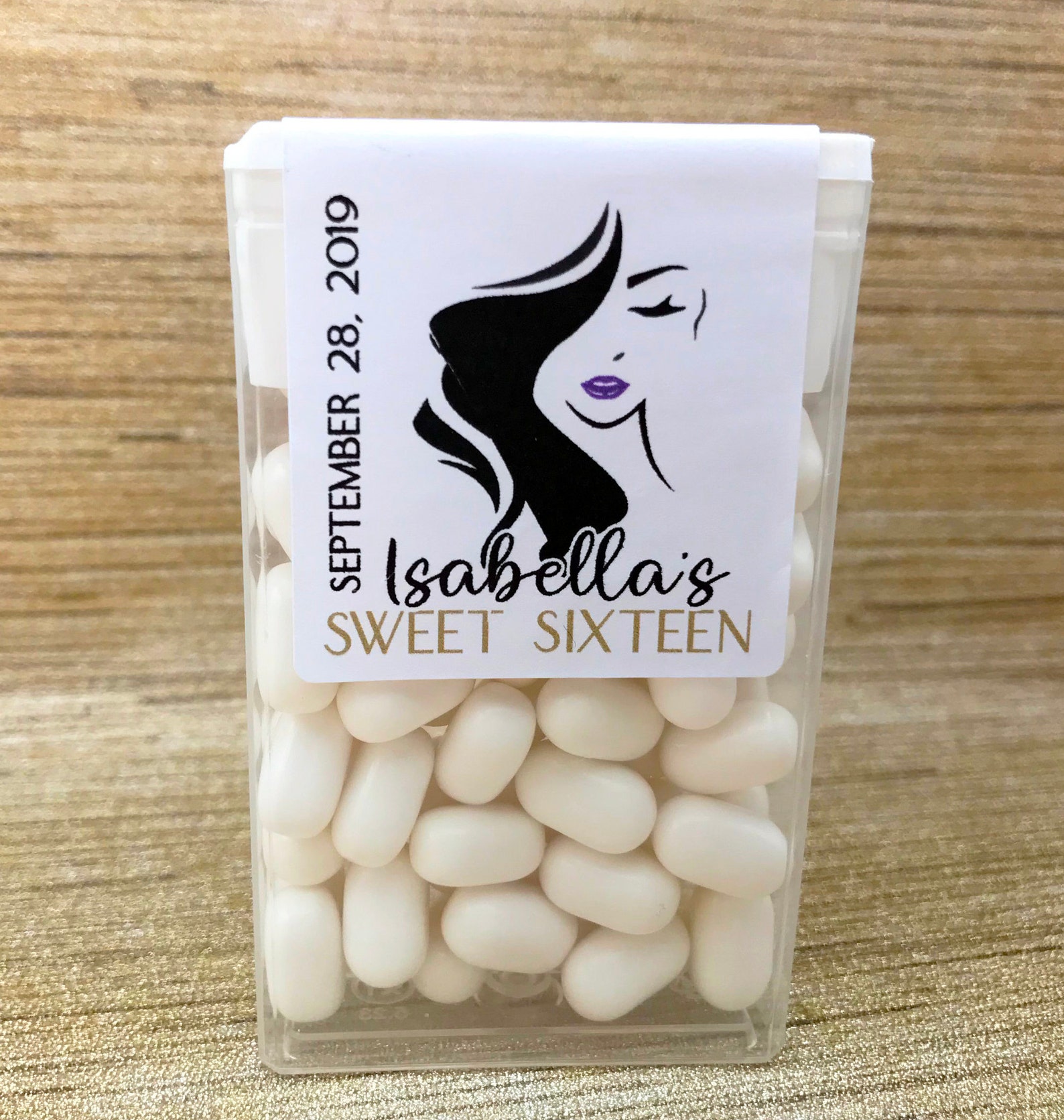 Sweet 16 Tic Tac Labels. Quinceanera Tic Tac Stickers. Quince - Etsy