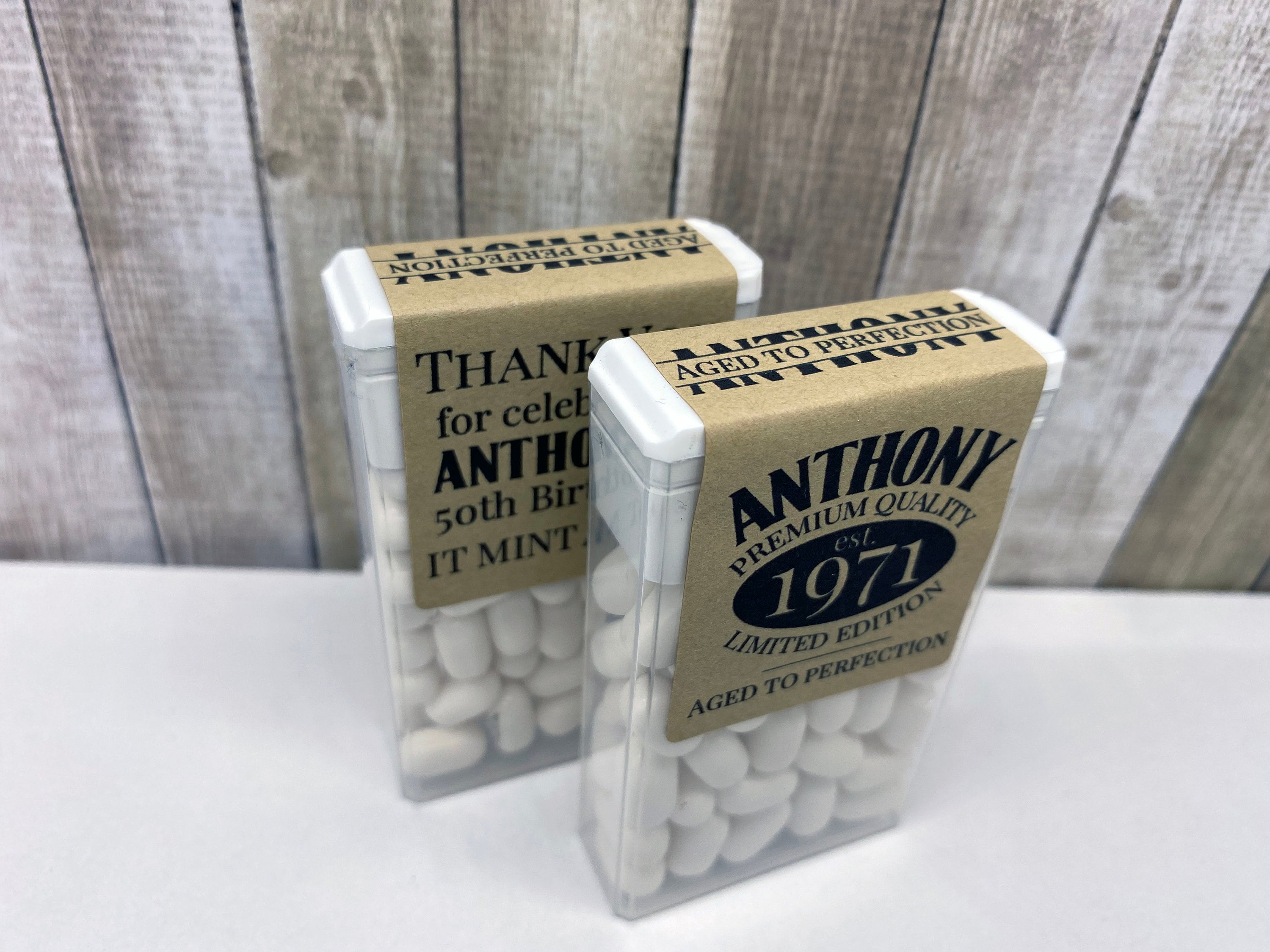 Adult Birthday Party Favors for Guys. Aged to Perfection Tic Etsy