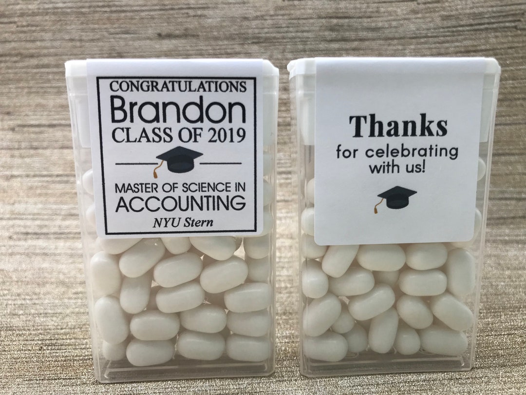 Class of 2023 Graduation Party Favor. Graduation Tic Tac Label