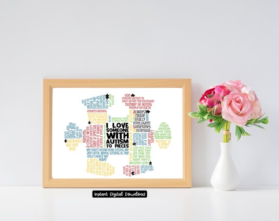 Autism Awareness Printable. Instant Download. Autism Digital | Etsy