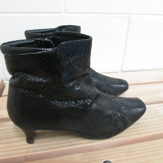 black sequin boots