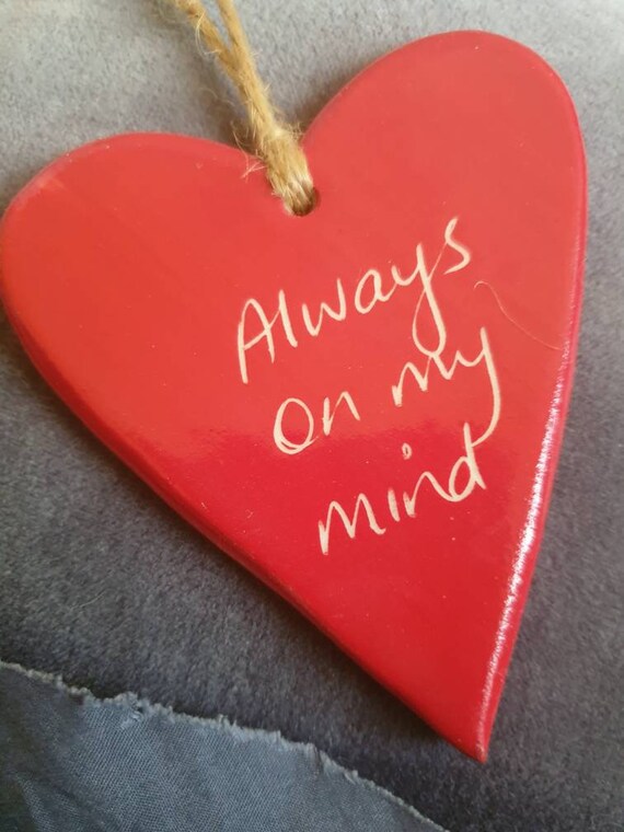 Hanging Heart Pottery Heart Heart For Door Knob Hanger Hook Etsy