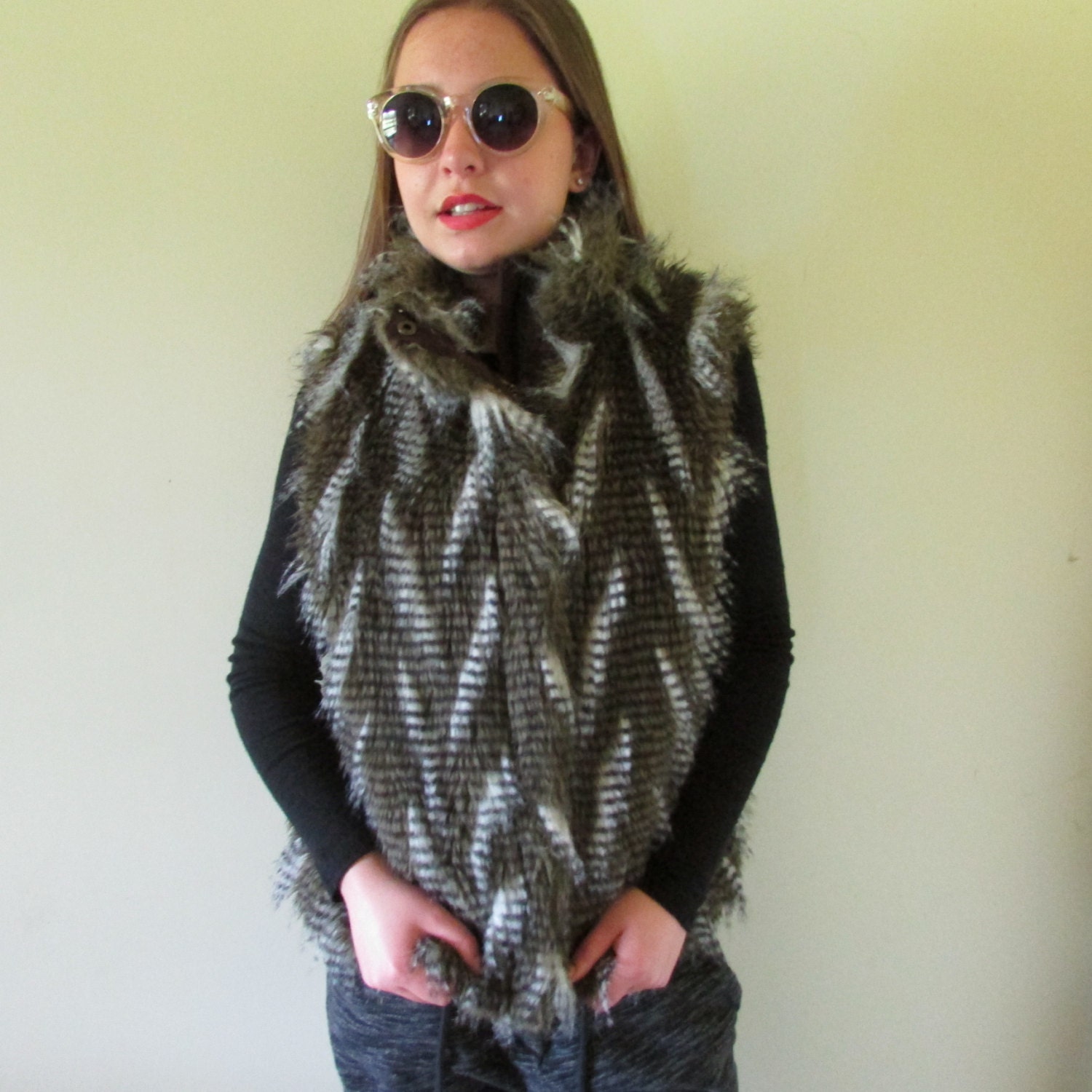 Vintage sleeveless jerkin jacket sleeveless blazer. Etsy