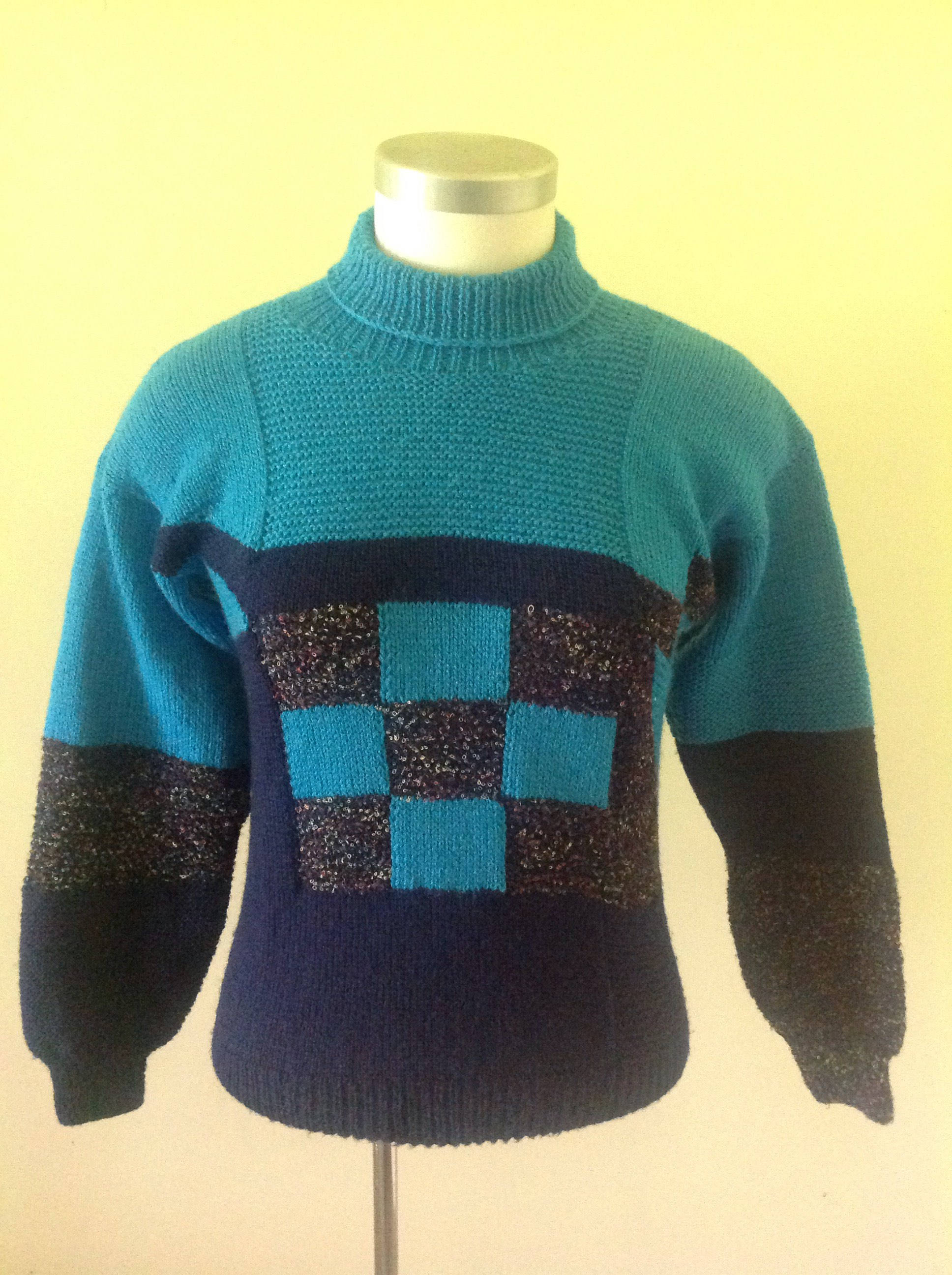 Suéter de lana retro suéter hecho a mano suéter kitsch Etsy