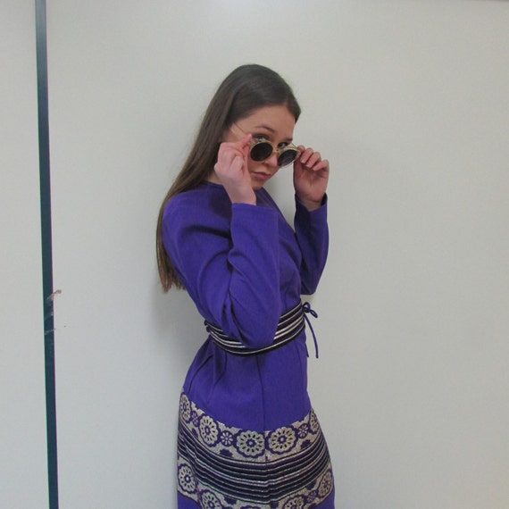1970's purple evening dress. Purple Reign, size 10