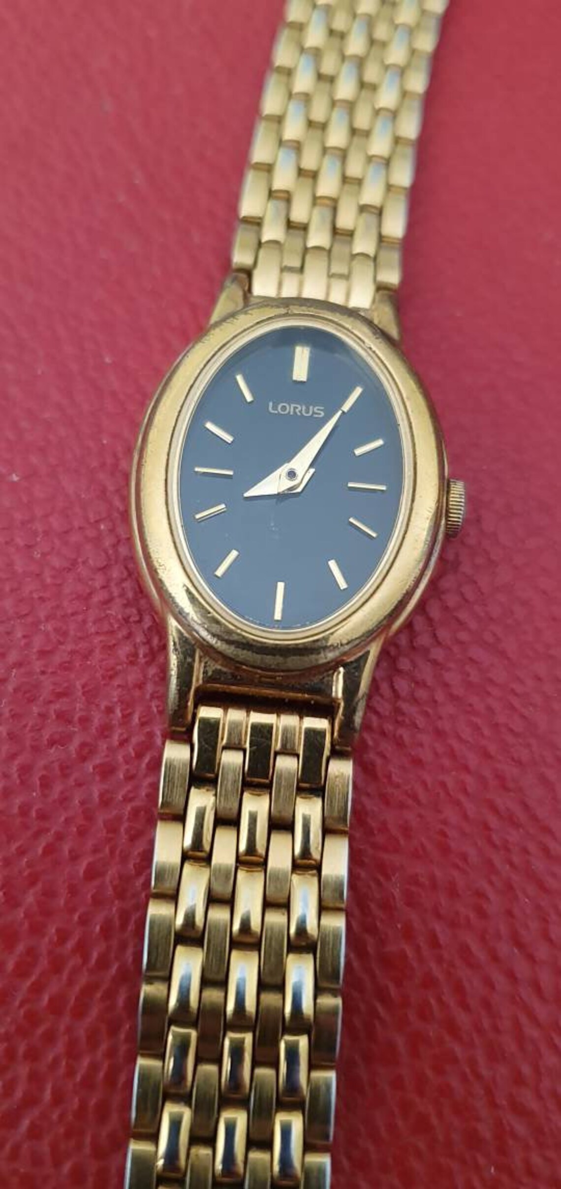Lorus gold wrist watch vintage watch retro ladies watch Etsy