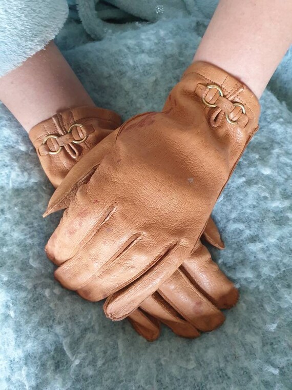 Tan driving gloves retro driving gloves womens dri