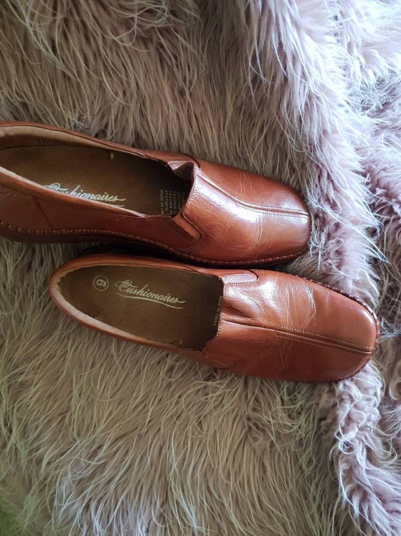 Leather shoes boho leather shoes retro leather shoes brown leather shoes,Woodstock brown leather shoes,leather flats sz9 leather shoes.
