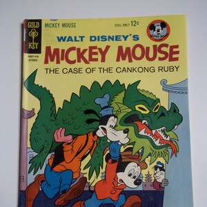 Gold Key Comics Walt Disney&#39;s Mickey Mouse #97 October 1964 Vintage Comic Book FN