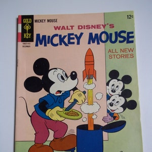 Gold Key Comics Walt Disney&#39;s Mickey Mouse #98 December 1964 Vintage Comic Book VF-