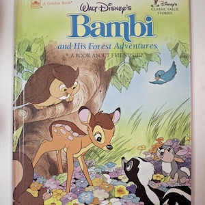 Walt Disneys Bambi und Seine Waldabenteuer Ein Buch über Freundschaft die Goldene Presse 1987