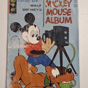Gold Key Comics Walt Disney&#39;s Mickey Mouse Album # 1 1959 Vintage Comic Book
