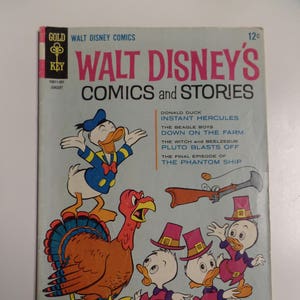 Gold Key Comics Walt Disney&#39;s Comics and Stories Vol. 25 # 4 January 1965 Vintage Cartoon Comic Book VG+