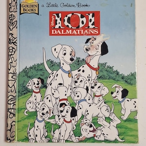 Vintage Little Golden Book Walt Disney&#39;s 101 Dalmatians 1997