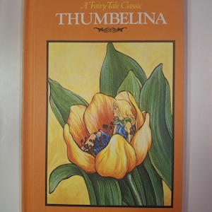 Fairy Tale Classics Thumbelina Grolier Publishers 1982 Vintage Kids Hardcover