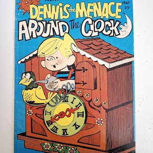 Fawcett Comics Bonus Special Dennis the Menace Around the Clock 1967 Vintage Comic Book