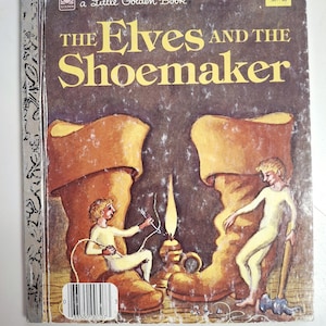 The Elves and the Shoemaker Vintage Kids Little Golden Book