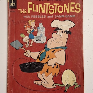 Gold Key Comics Hannah Barbara&#39;s The Flintstones With Pebbles and Bam Bam # 23 1964 Vintage Comic Book