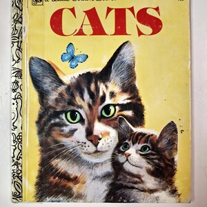 Cats Vintage Kids Little Golden Book