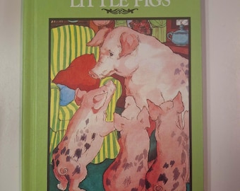 Fairy Tale Classics The Three Little Pigs Grolier Publishers 1982 Vintage Kids Hardcover