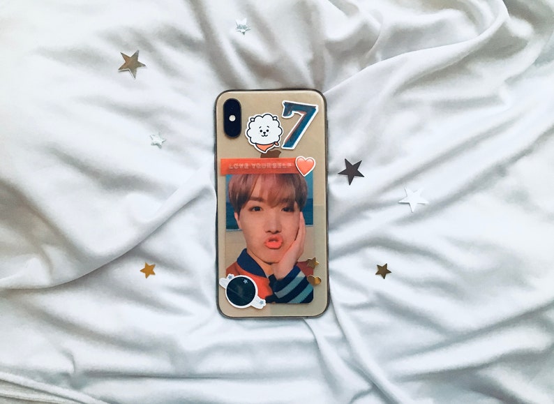 bts figure jelly case
