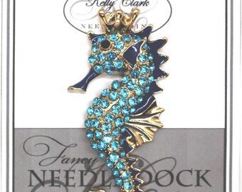 Seahorse Needle Dock, Canvas Magnet, Needle Minder, Needle Garage