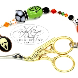Scream Halloween Scissor Fob, Scissor Find, Lanyard Fob, Portachiavi, Borsa Fob