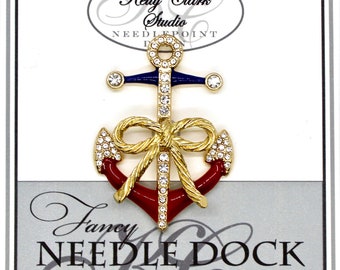 Anchor Needle Minder : station d'accueil pour aiguilles nautiques en cristal Swarovski