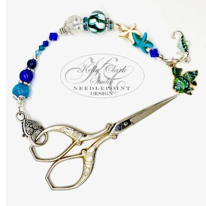 Angelfish Scissor Fob, Scissor Find, Lanyard fob, Keyfob, Purse Fob