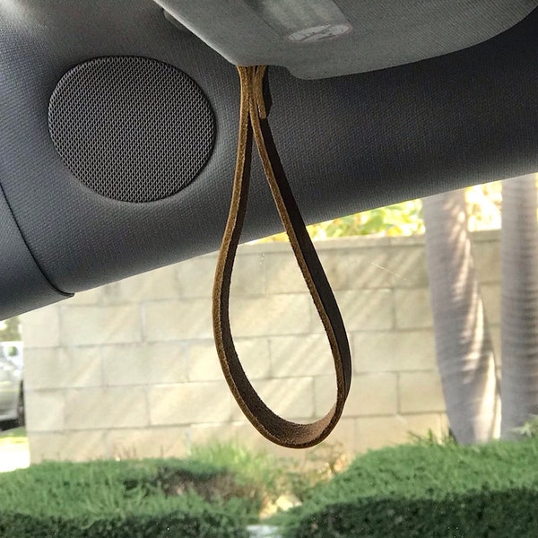 Leather Grab Handle Etsy