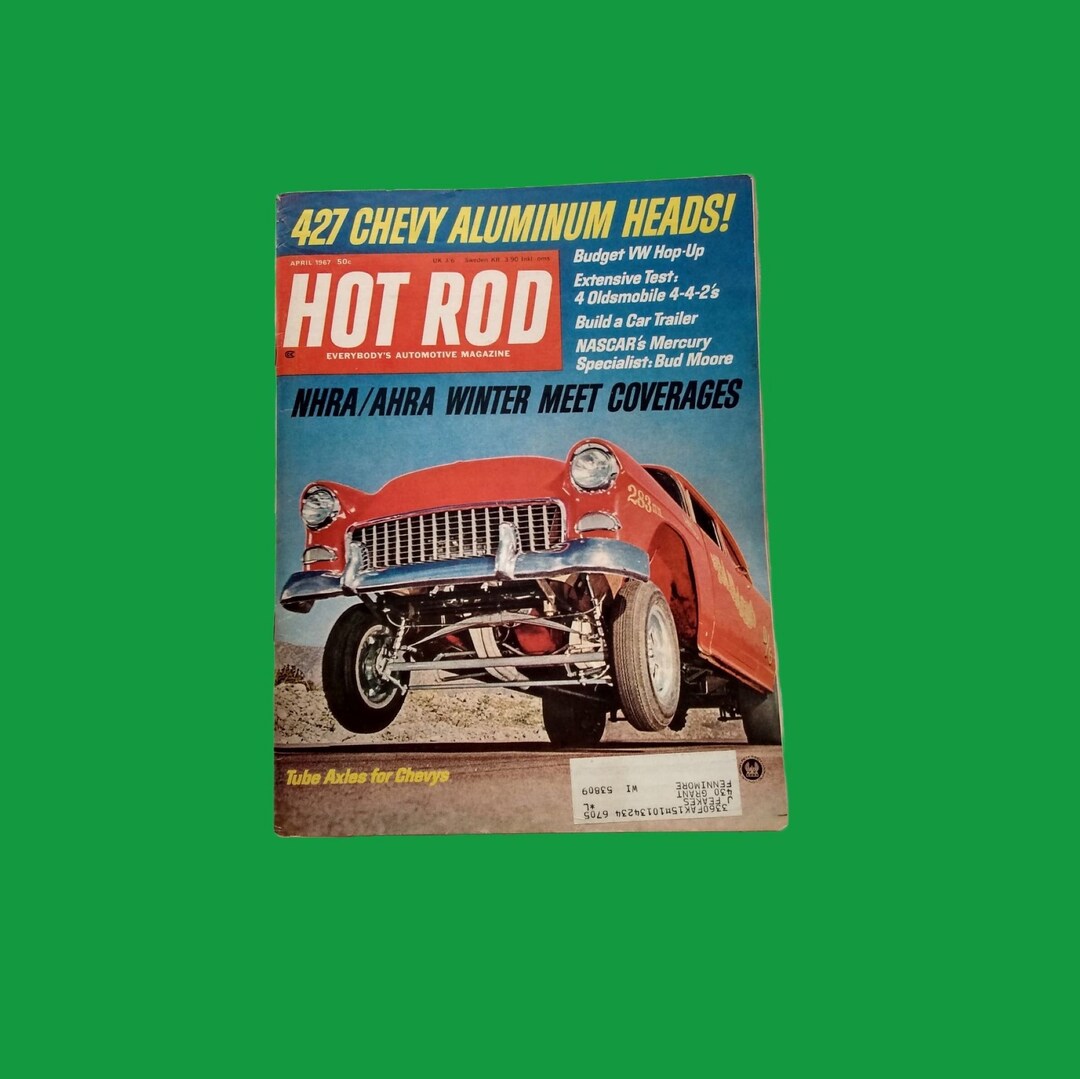Vintage HOT ROD Magazine April 1967 Great Gift for Dad and Etsy