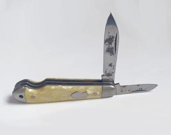 Vintage Imperial Small 2 Blade Pocket Knife, Guy/Dad Gift