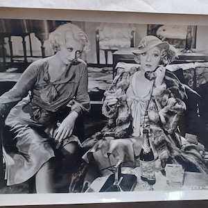 Vintage 1930s-40s Movie Star Photos: Studio Black and White Photographs, Set of 7