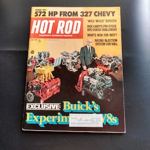 HOT ROD May 1970 Vintage Magazine, Great Father&#39;s Day Gift, Guy Gift, Original price 75 cents!!!