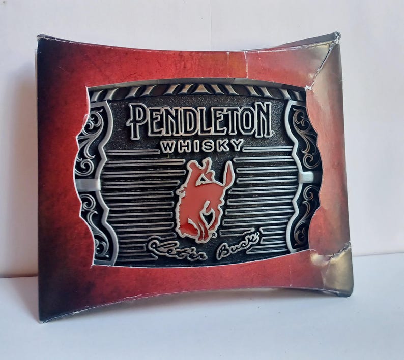 Red Suspender Rodeo Montana Silversmiths Limited Edition Pendleton Whiskey Let'er Buck ...