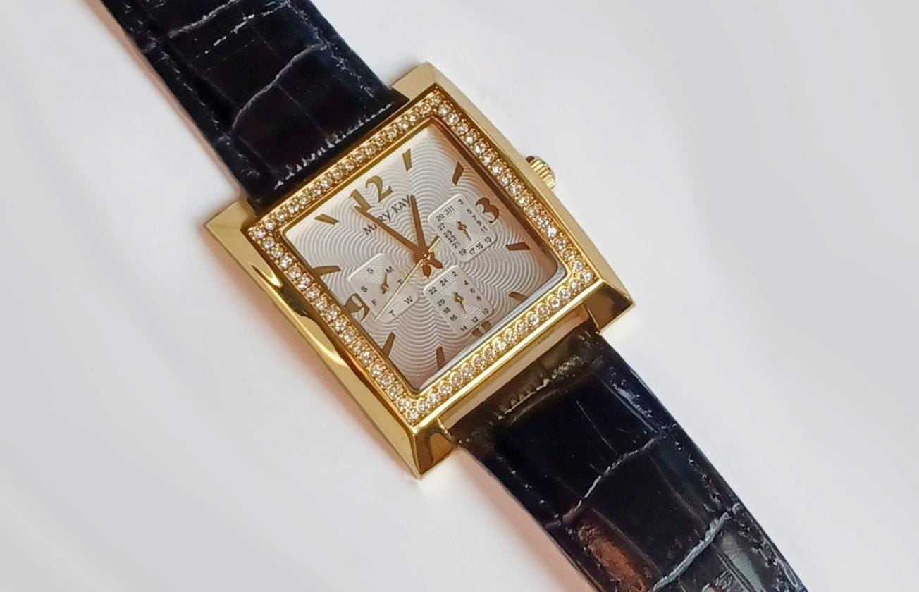 Mary Kay gold watch NWT Gold Chain Mary Kay Warch - unworn #designer... | Depop main image 2